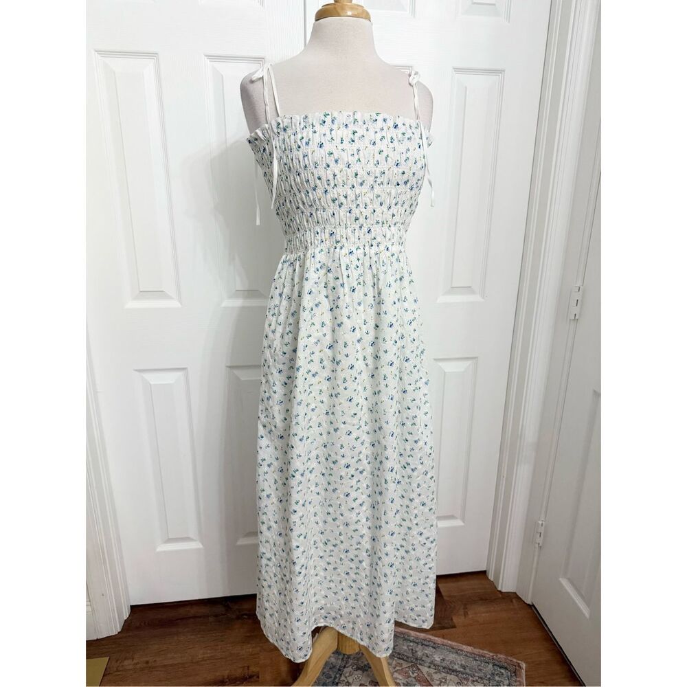 Rails‎ Womens Bluebell Floral Faith Eyelet Sleeveless Midi Dress Size XL NWT